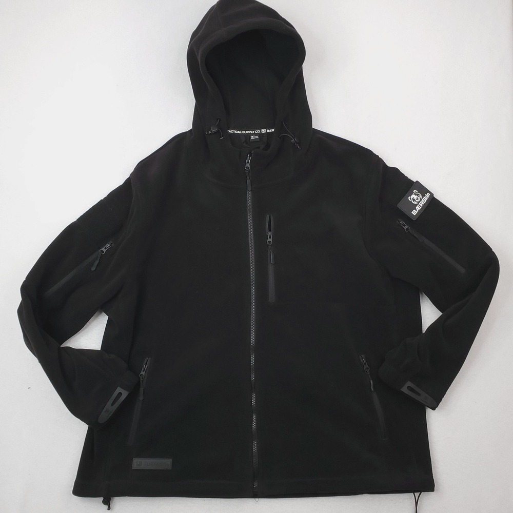 BAERSkin Baer Skin 4 Jacket Mens 3XL Black Tactical Fleece Full Zip Hoodie